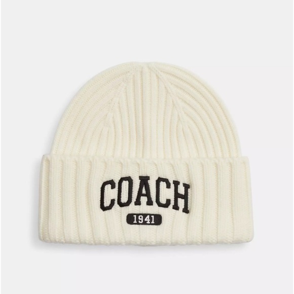 New! Coach 1941 Embroidered Knit Hat - Picture 1 of 6